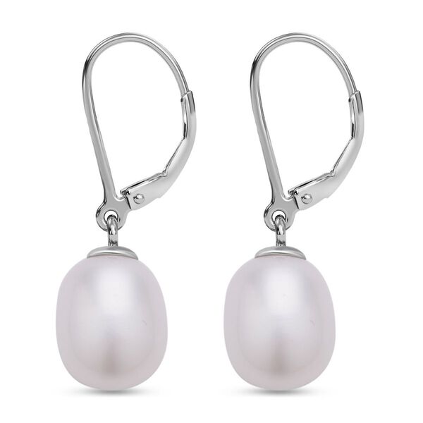 2er Set, S&uuml;&szlig;wasserzuchtperlen Ohrringe und Anh&auml;nger, 925 Silber rhodiniert, wei&szlig; image number 7