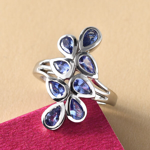 AA Tansanit Ring - 1,58 ct. image number 2
