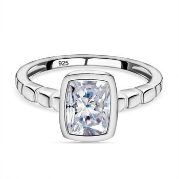 Wei&szlig;er Zirkonia-Ring, 925 Silber (Gr&ouml;&szlig;e 16.00) ca. 2.22 ct