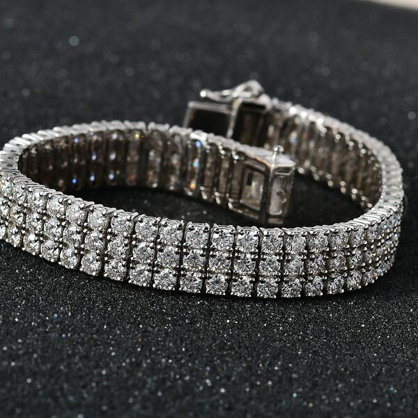 Funkelnde Königin - Moissanit Armband - 16,22 ct. image number 3