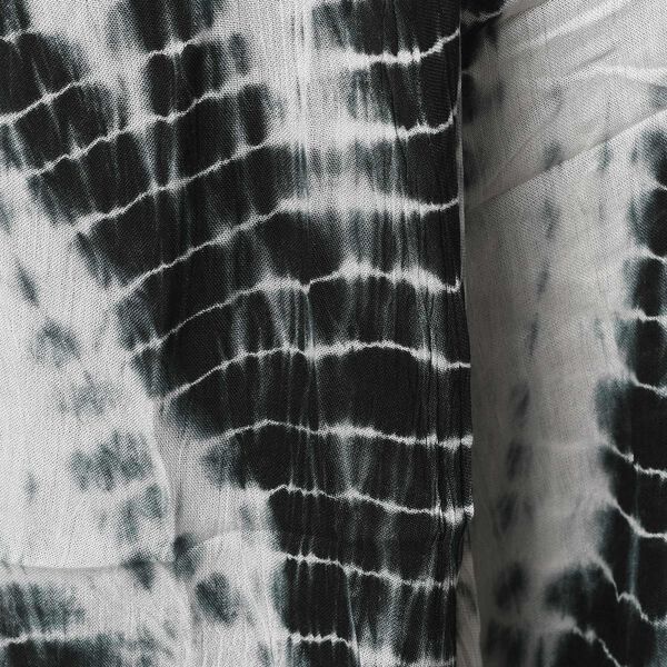 Tie Dye Kleid, Einheitsgr&ouml;&szlig;e, Schwarz und Wei&szlig; image number 5