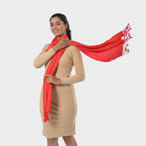 Jacquard-Schal aus Viskose und Geldbörse aus PU-Leder mit RFID-Schutz image number 13