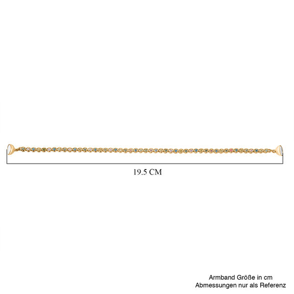 LUXURIANT DIAMOND - Lab Grown Rosa Diamant SI-GH SGL zertifiziert Armband ca. 19 cm 925 Silber 750 Gelbgold Vermeil ca. 2,00 ct. image number 5