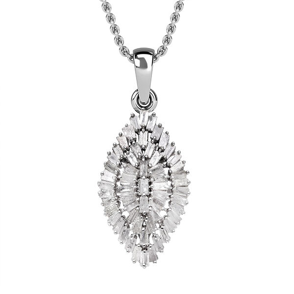 Diamant Anh&auml;nger mit 45cm Kette - 1 ct.
