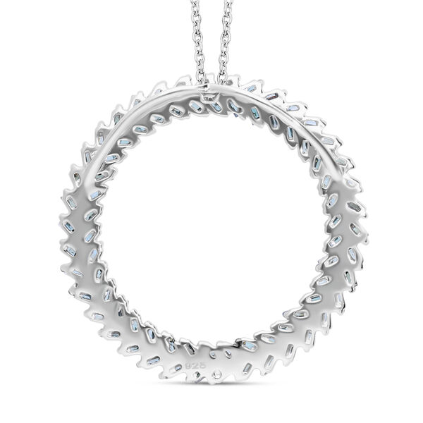 Blauer Diamant-Anh&auml;nger mit 45cm Kette - 0,50 ct. image number 6