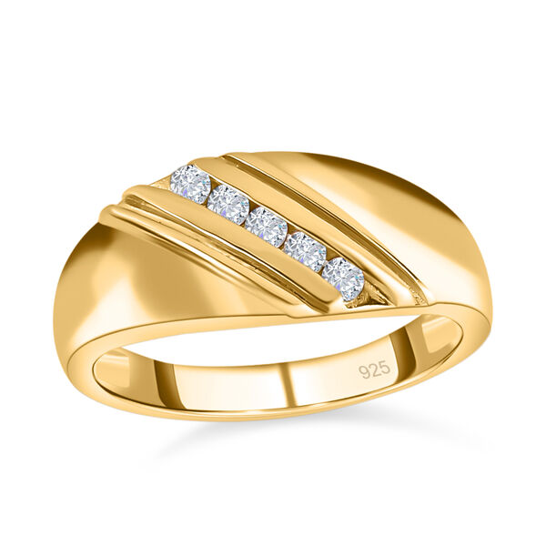88 Facetten Moissanit Ring, ca. 0,15 ct image number 4