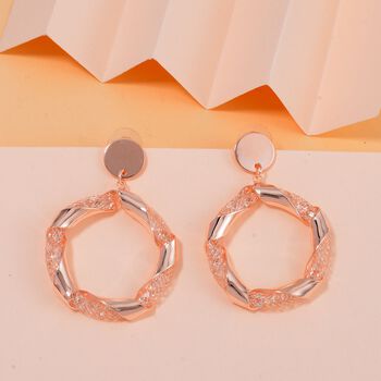 Wei&szlig;er Kristall Ohrringe Reines Messing