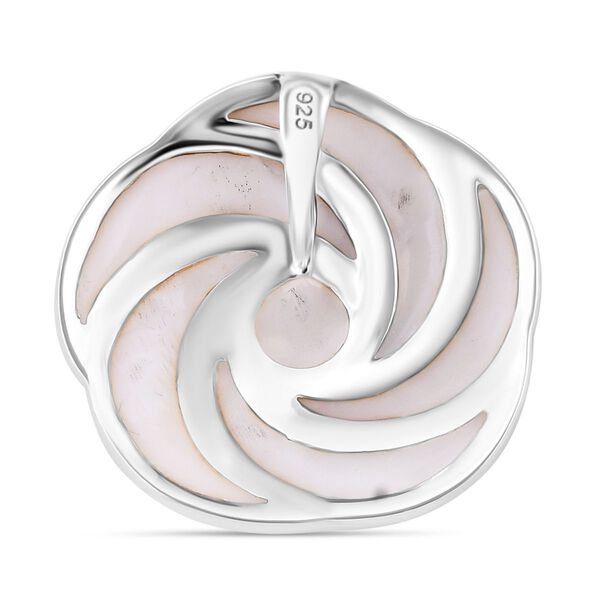 Royal Bali Kollektion- Perlmutt Rosen Anh&auml;nger image number 4