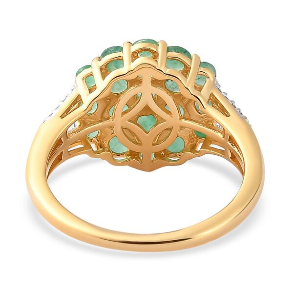 Kagem sambischer Smaragd und Zirkon-Ring - 1,96 ct. image number 6