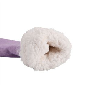 SHERPA Kuschelsocken mit Herzchen-Design und rutschfester Sohle, Einheitsgröße, Flieder