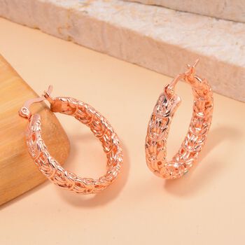 Byzantinische K&ouml;nigscreolen, ca. 16,00g, Ros&eacute;farben