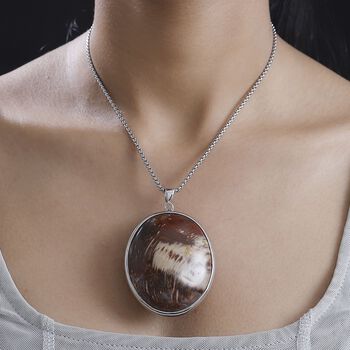 Versteinertes Holz Anh&auml;nger mit 50cm Kette - 300 ct.