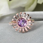 Rosa Amethyst-Ring, 925 Silber Roségold  ca. 1,19 ct image number 1