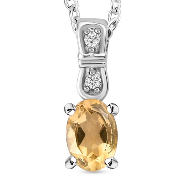 3er Set, Citrin Ohrringe, Armband, Anh&auml;nger mit Kette, Edelstahl, ca. 7.28 ct image number 7