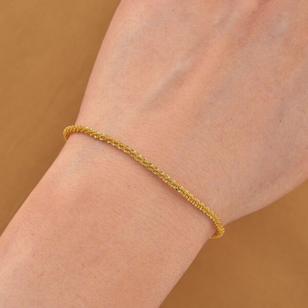 Funkel Armband, Messing Goldfarben ca. 19 cm image number 2