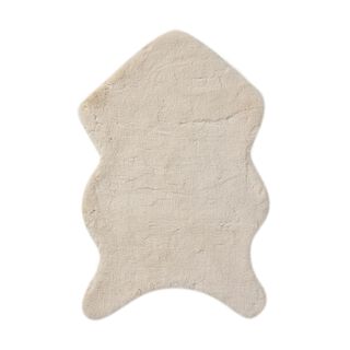 Luxury Edition: Supersoft Kunstfell Teppich, 100x180 cm, 1200 GSM, Elfenbein