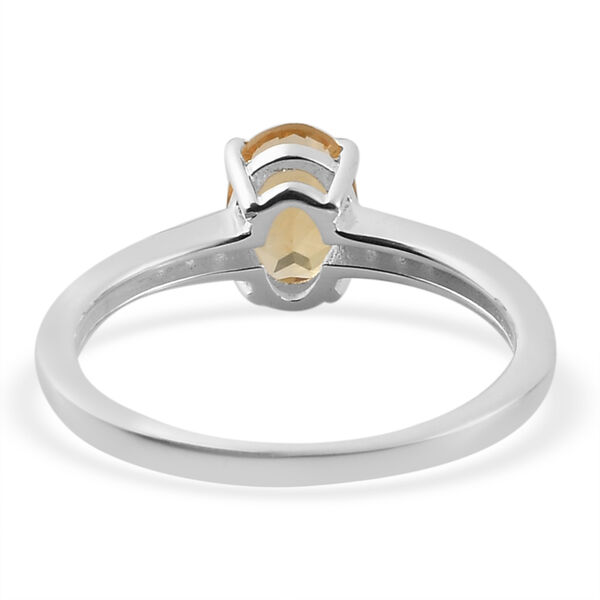 Citrin und Zirkon Ring 925 Silber  ca. 0,82 ct image number 6
