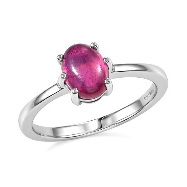 D'Joy Afrikanischer Rubin (Fissure gef&uuml;llt) Ring 925 Silber rhodiniert (Gr&ouml;&szlig;e 18.00) ca. 2,27 ct image number 3