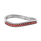 Natürliche Mosambik Granat Armreif ca. 19 cm Edelstahl ca. 10.24 ct
