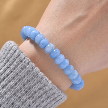 Blaue Quarzit  17+5cm Armband - 80 ct.