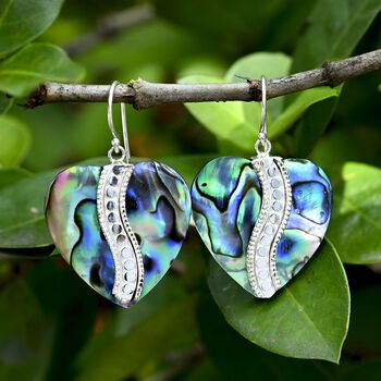 D'Joy Royal Bali - Abalone Muschel Ohrringe 925 Silber ca.