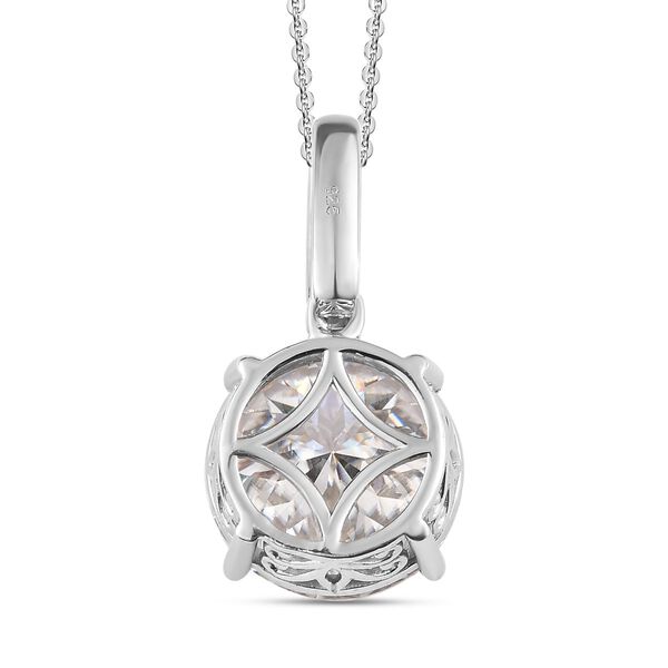 Funkelnde K&ouml;nigin - Moissanit Anh&auml;nger mit Kette - 10,51 ct. image number 5