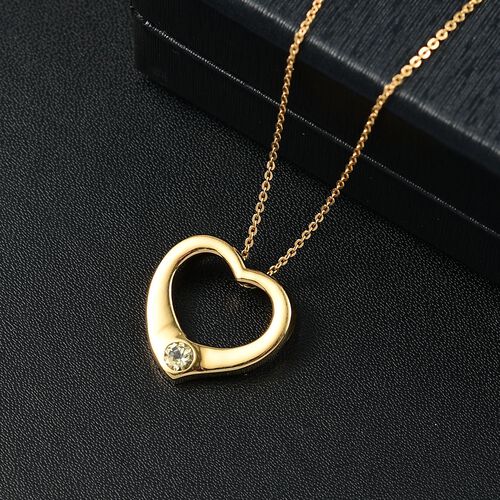 AA Natürlicher goldener Tansanit Anhänger mit kette 925 Silber 750 Gelb Vergoldet ca. 0.21 ct image number 1
