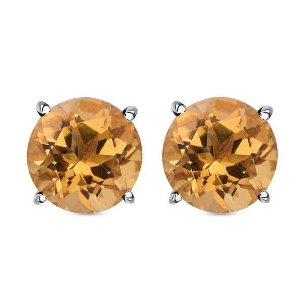 Citrin-Ohrringe, 925 Silber ca. 5.64 ct