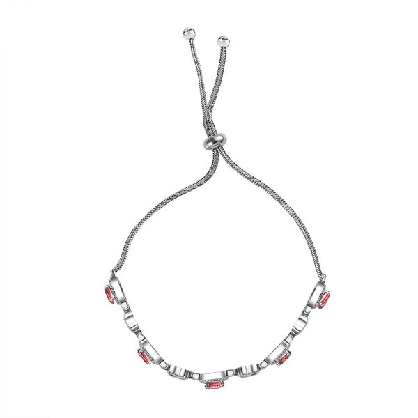 Rotes Granat 26,75cm Armband - 2,86 ct. image number 4