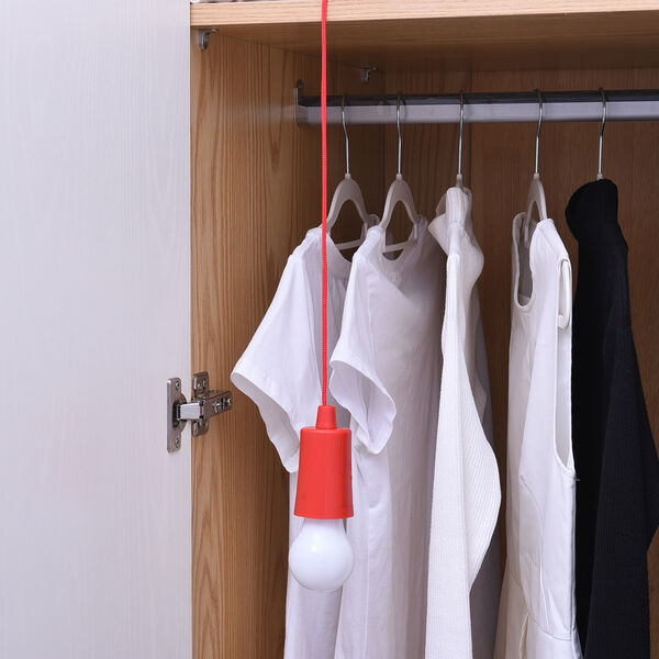 3er-Set Zugschnur Lampe Rot image number 3