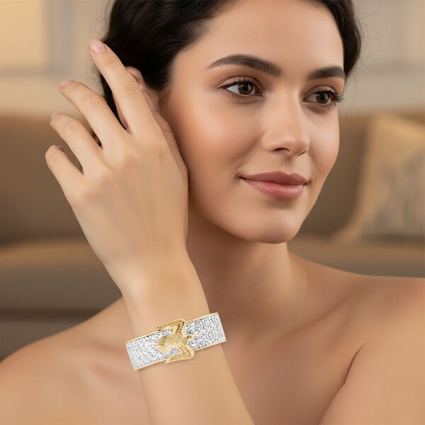 D'Joy Royal Bali - 925 Silber Zweifarbige Beschichtung Armreif ca. 19 cm ca. 30,29g image number 2