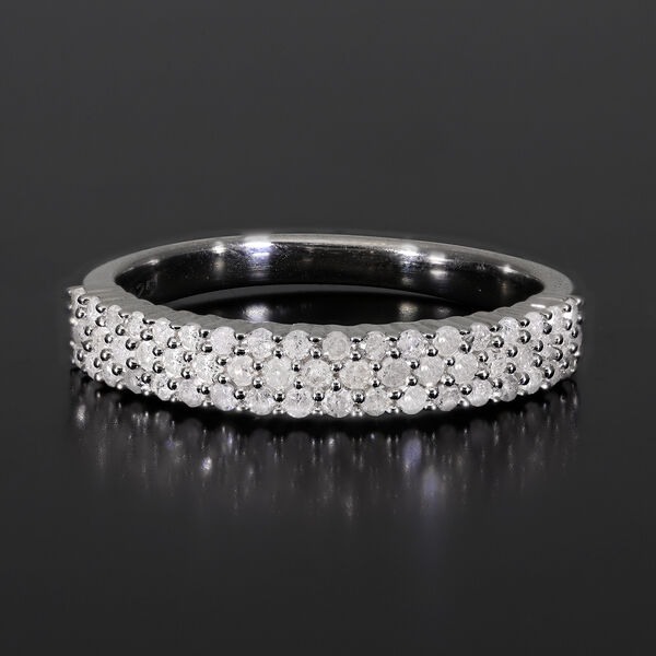 Diamant Ring 925 Silber platiniert  ca. 0,50 ct image number 2