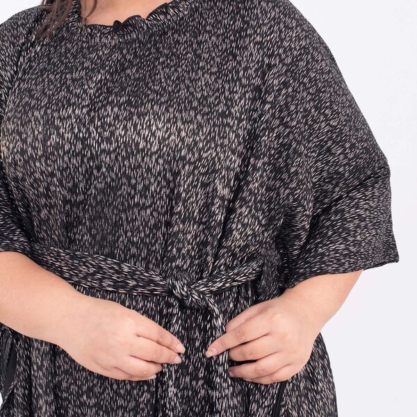 Tamsy: Gala-Kleid mit feinem Plissee, one size, Schwarz image number 4