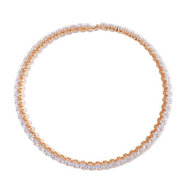 Wei&szlig;er Zirkonia Schmuckset Nickelfreies Messing Gelb vergoldet image number 4