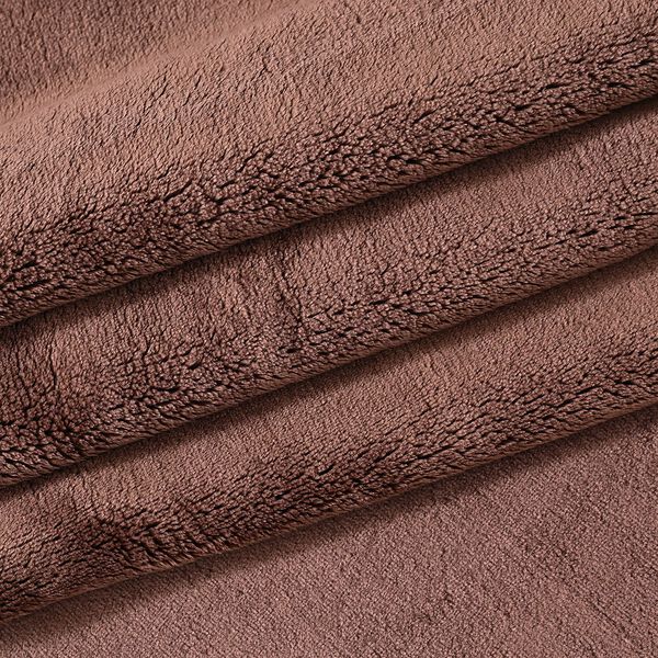 Luxuriöse Mikroflanell-Decke, 550 GSM, Superweich und Kuschelig, 150 x 200 cm, Schokobraun image number 3