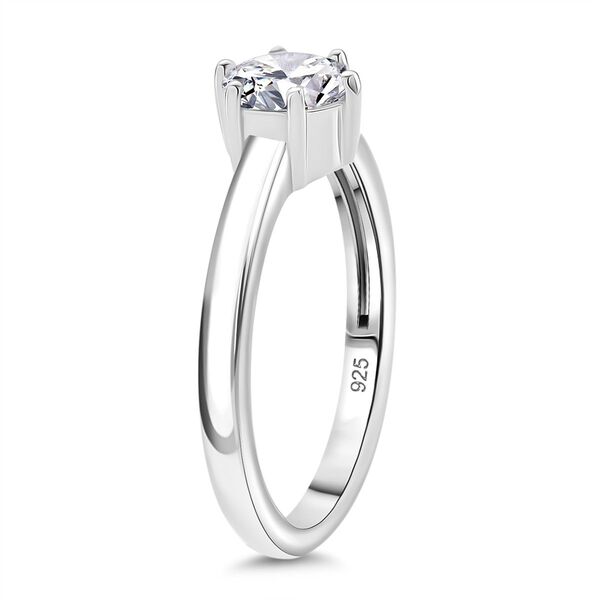 Moissanit Ring 925 Silber rhodiniert (Gr&ouml;&szlig;e 16.00) ca. 0,75 ct image number 4