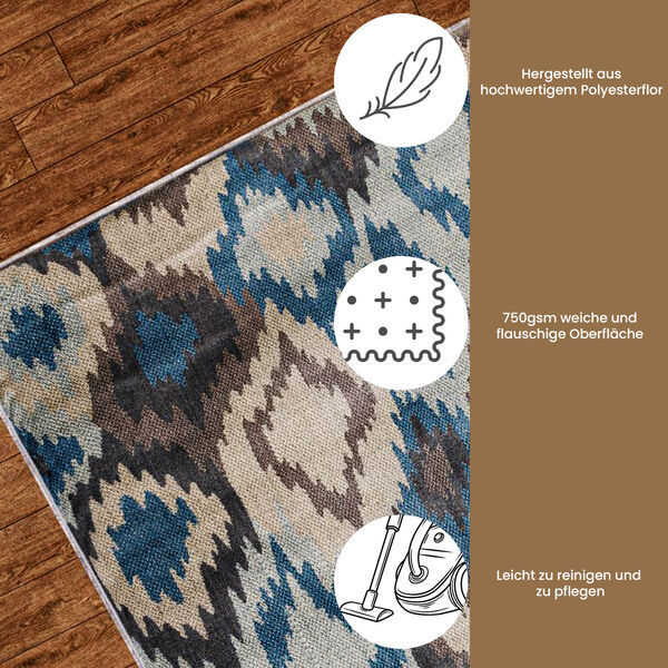 Gewebter Teppich, 91x152cm image number 4