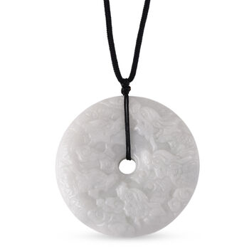 Flexible wei&szlig;e Jade Halskette - 320 ct.