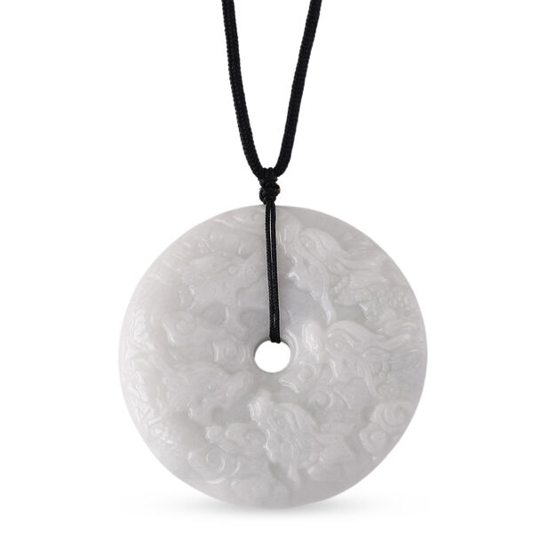 Weiße Jade Halskette Flexibles (ca. 70 cm) ca. 320 00 ct.