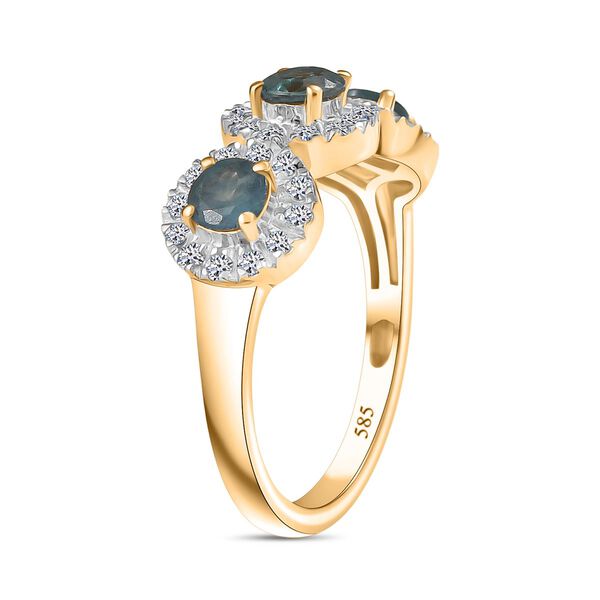 AAA Alexandrit, Lab Grown Diamant Ring 585 Gold (Gr&ouml;&szlig;e 17.00) ca. 1,20 ct image number 5