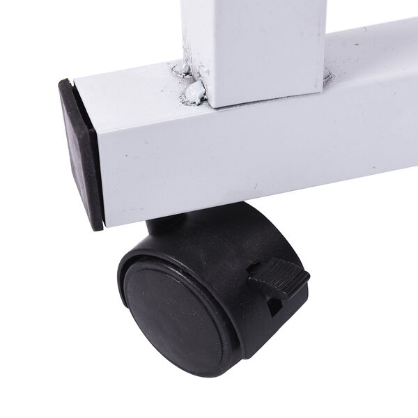 Betttisch auf R&auml;dern mit verstellbarer H&ouml;he, MDF - Platte, 60x40 cm, wei&szlig; image number 6