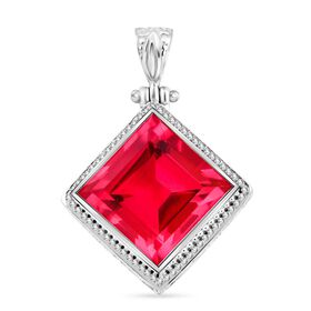 Royal Bali Kollektion - Padparadscha Triplett Quarz Anhänger - 18,65 ct.