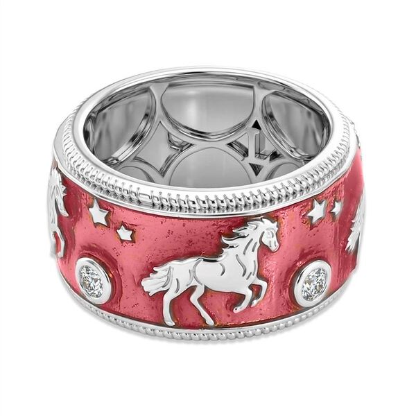 LUXURIANT DIAMOND - Lab Grown Diamant SI-GH Ring 925 Silber rhodiniert (Gr&ouml;&szlig;e 17.00)