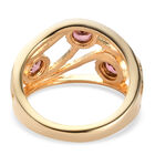 Rosa Turmalin-Ring, 925 Silber Gelbgold Vermeil  ca. 0,54 ct image number 5