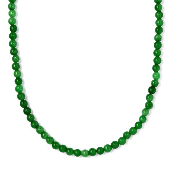 Gr&uuml;ne Jade-Halskette, 50 cm - 110 ct. image number 4