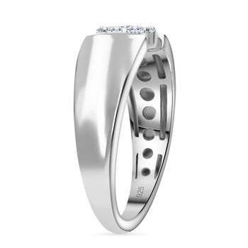 LUXURIANT 0,25 ct. SI-GH Labor Diamant Ring, 925 Silber platiniert