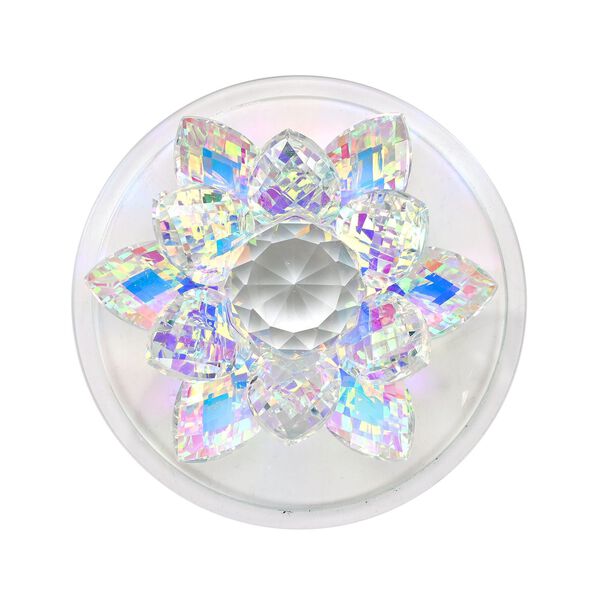 Deko Vorratsglas aus Kristallglas mit Lotusbl&uuml;te Deckel, blau image number 4