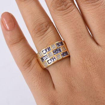 D'Joy Tansanit und Moissanit Ring - 2,27 ct.