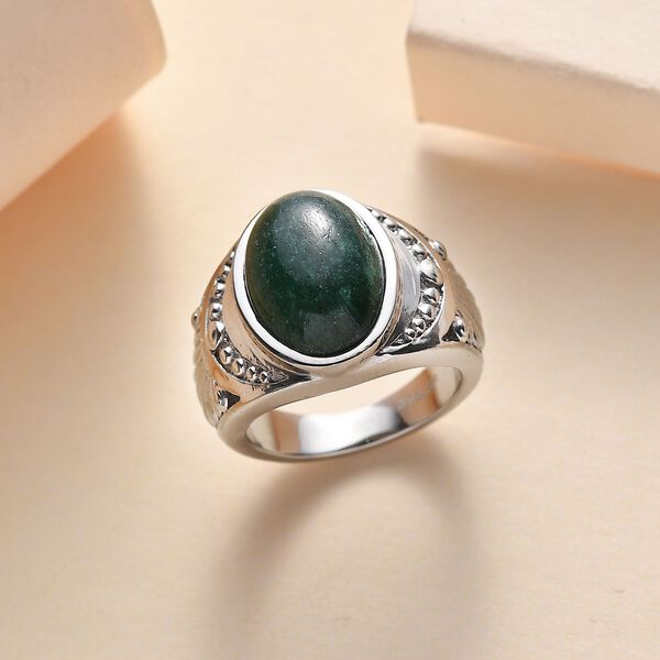 Gr&uuml;ner Aventurin-Ring - 6,56 ct. image number 2