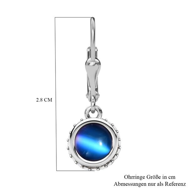Aurora Mondstein und Zirkon Ohrringe - 3,45 ct. image number 6